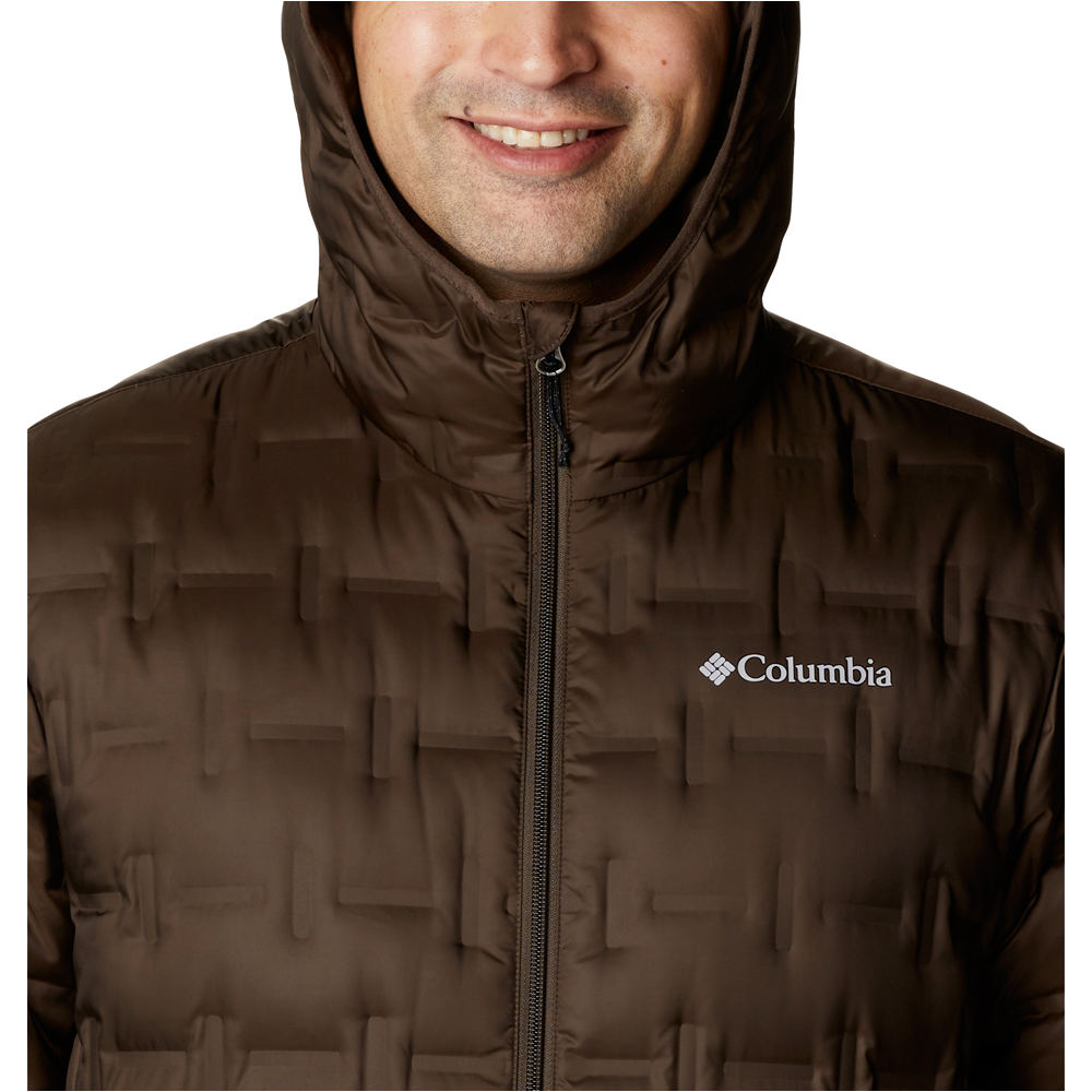 Columbia chaqueta outdoor hombre Delta Ridge Down Hooded Jacket vista detalle
