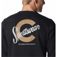 Columbia Sudaderas Montaña Hombre M Columbia Logo Fleece Crew 04