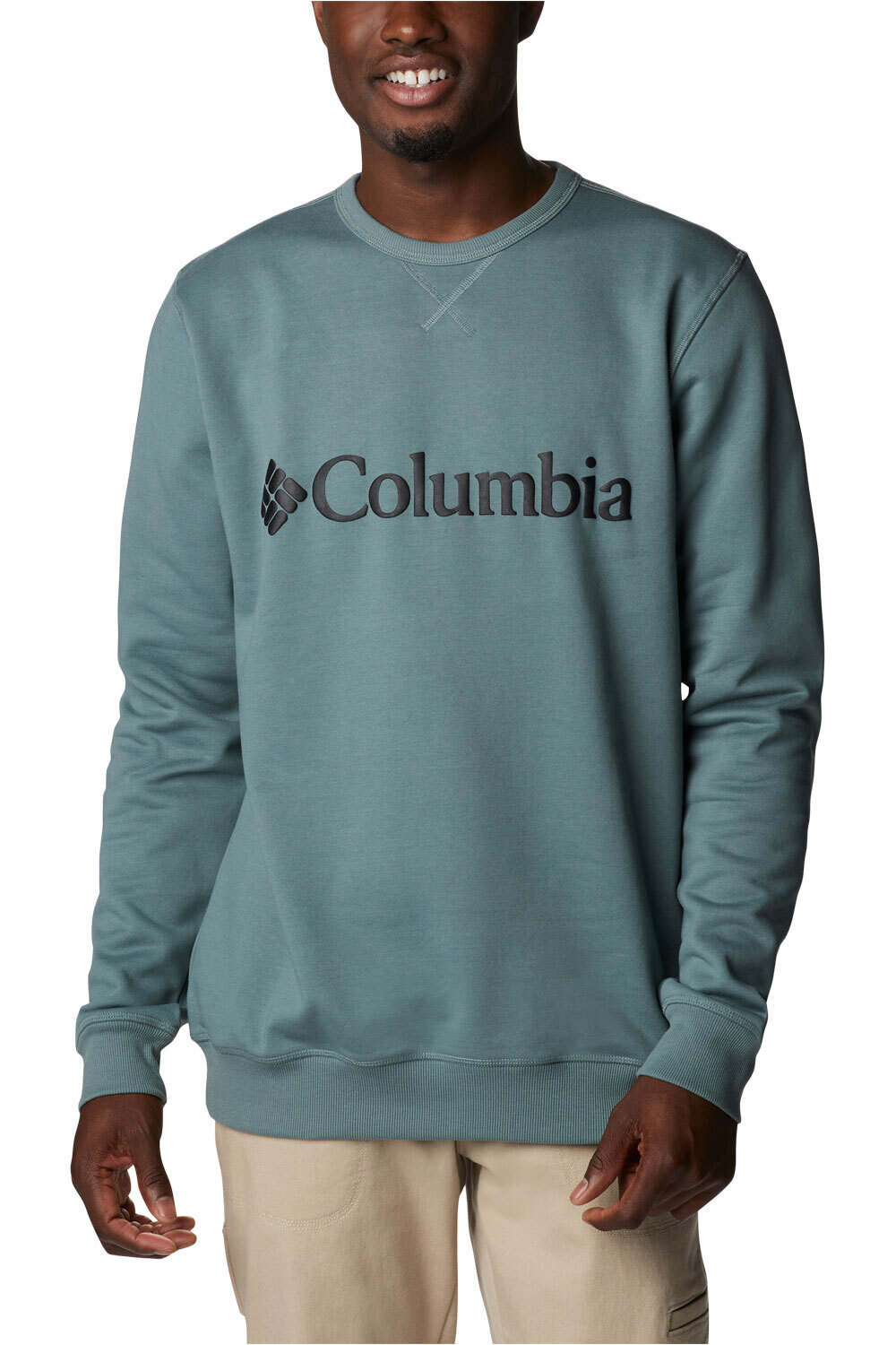 Columbia Sudaderas Montaña Hombre M Columbia Logo Fleece Crew vista frontal