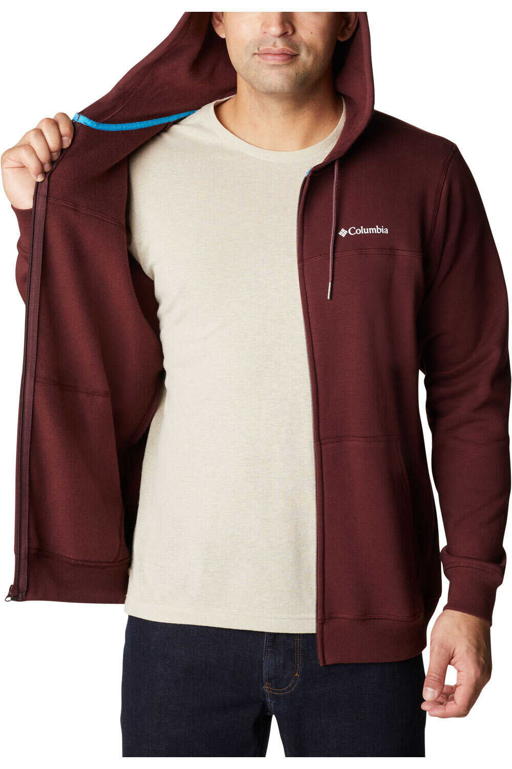 Columbia Sudaderas Montaña Hombre M Columbia Logo Fleece FZ vista detalle