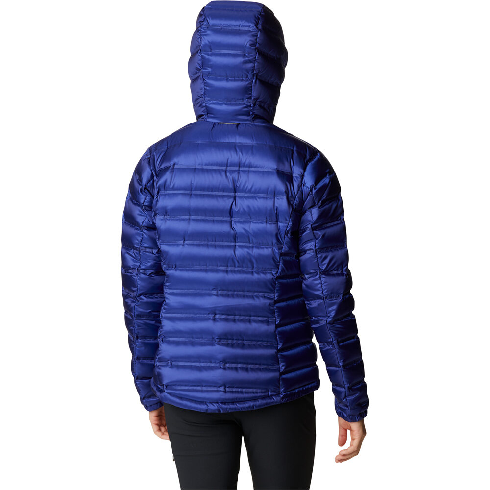 Columbia chaqueta outdoor mujer Pebble Peak Down Hooded Jacket vista trasera