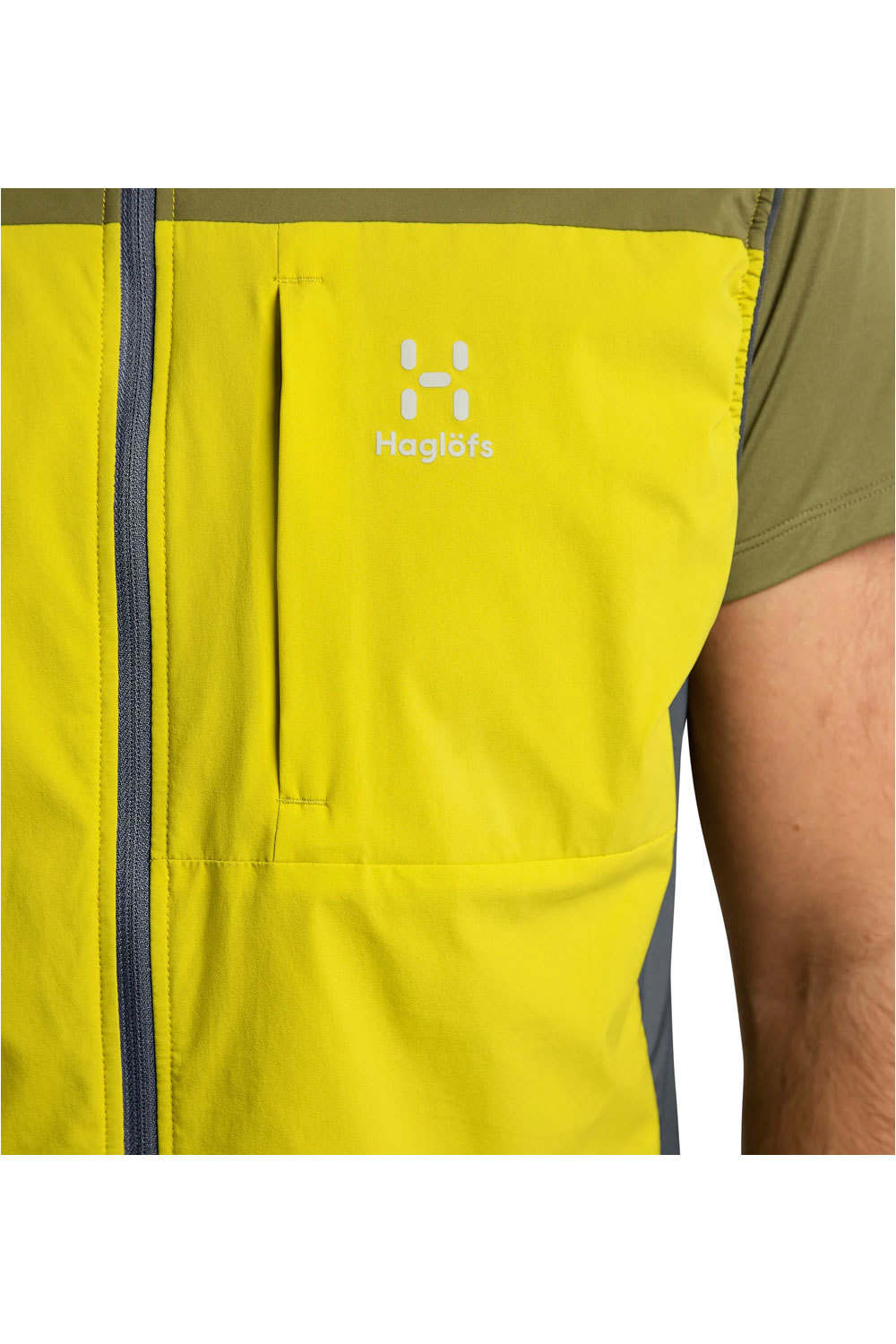 Haglofs chaleco polar hombre L.I.M Alpha Vest Men vista detalle