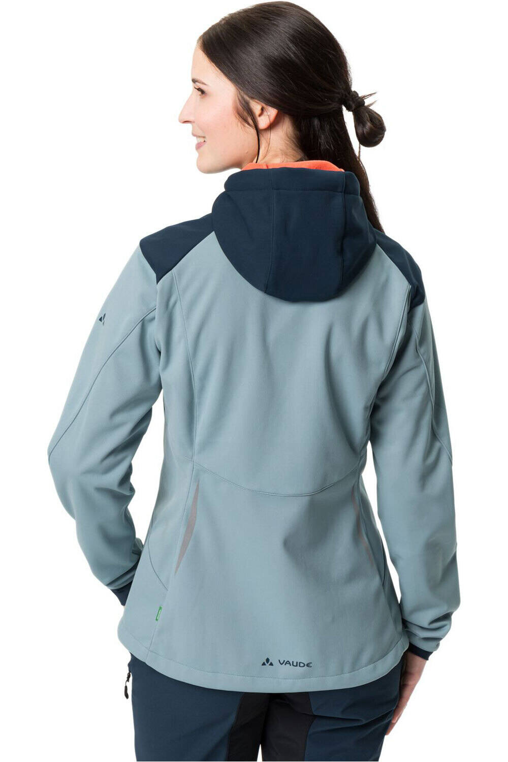 Vaude cortavientos ciclismo mujer Women's Qimsa Softshell Jacket vista trasera