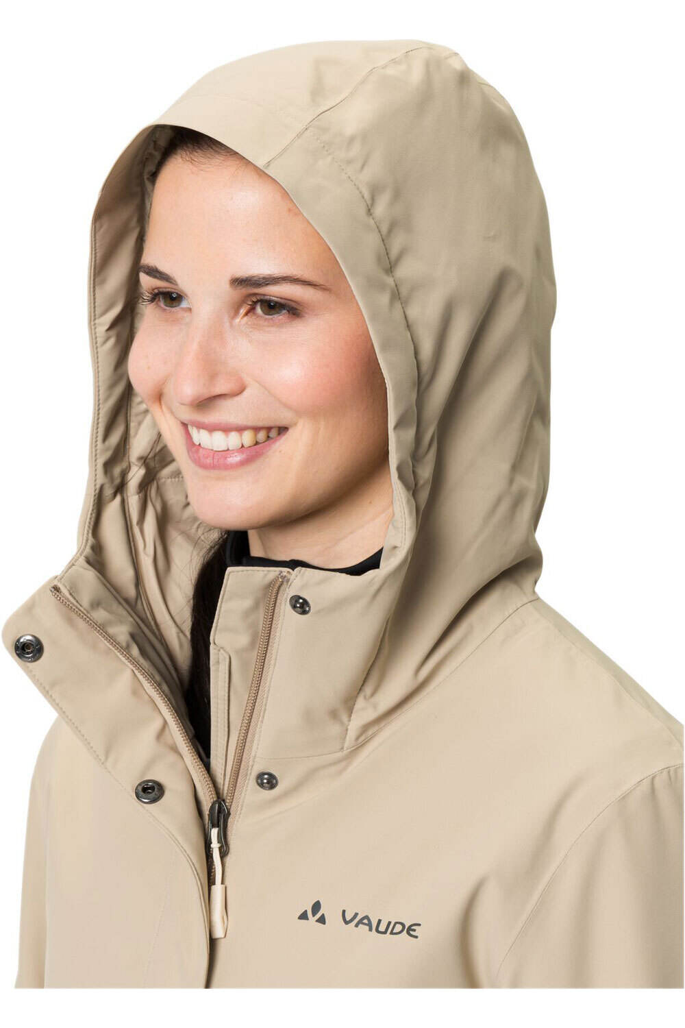 Vaude cortavientos ciclismo mujer Women's Cyclist padded Parka II vista detalle