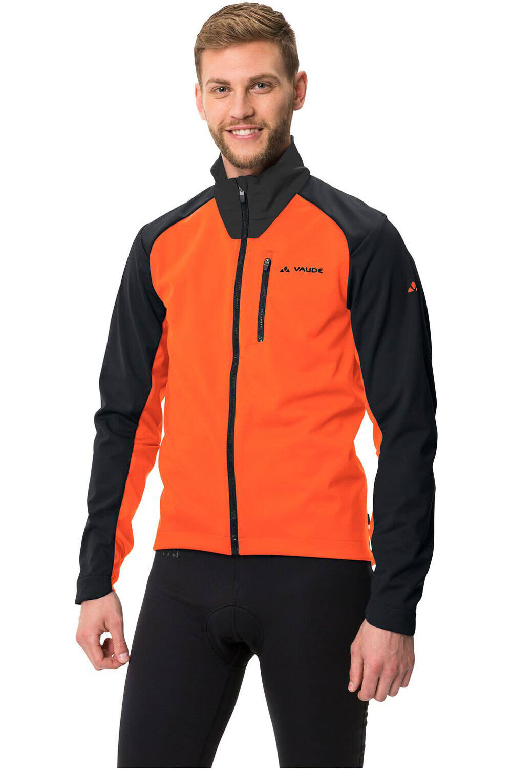 Vaude cortavientos ciclismo hombre Men's Posta Softshell Jacket VI vista frontal