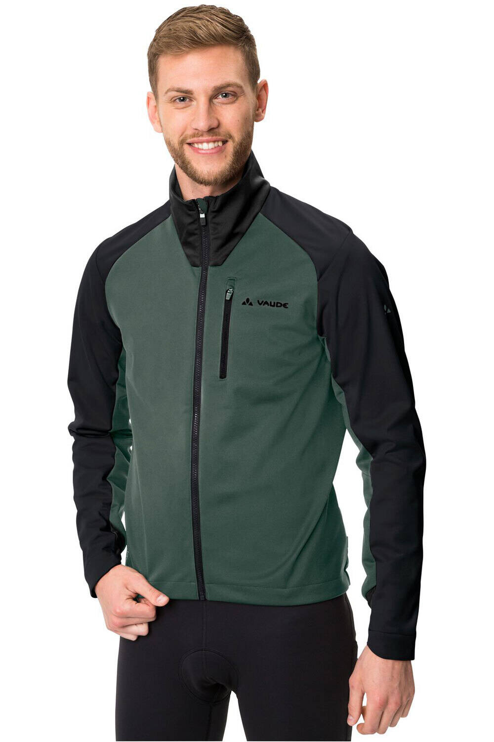 Vaude cortavientos ciclismo hombre Men's Posta Softshell Jacket VI vista frontal