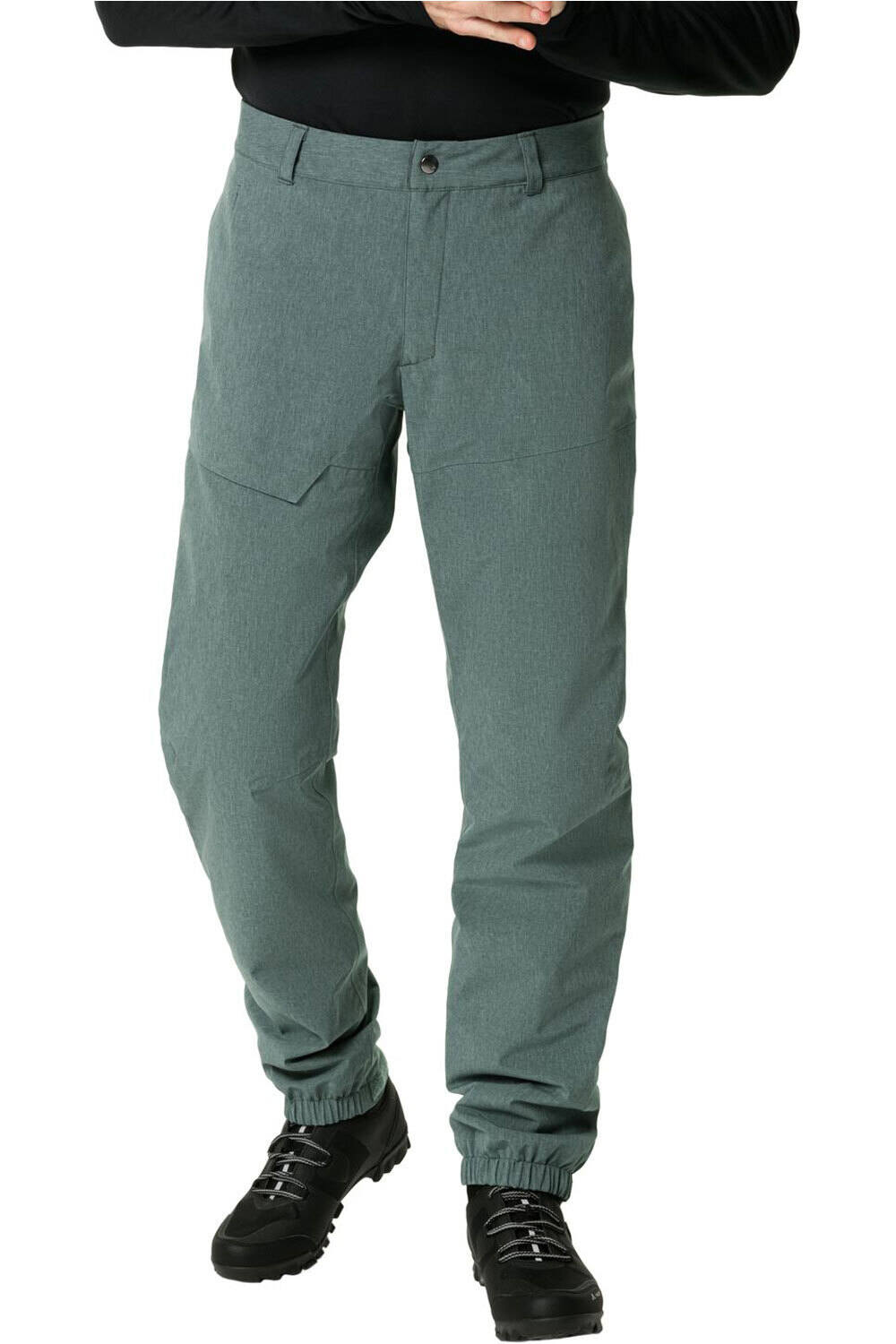 Vaude pantalón largo ciclismo hombre Men's Yaras Warm Rain Pants vista frontal