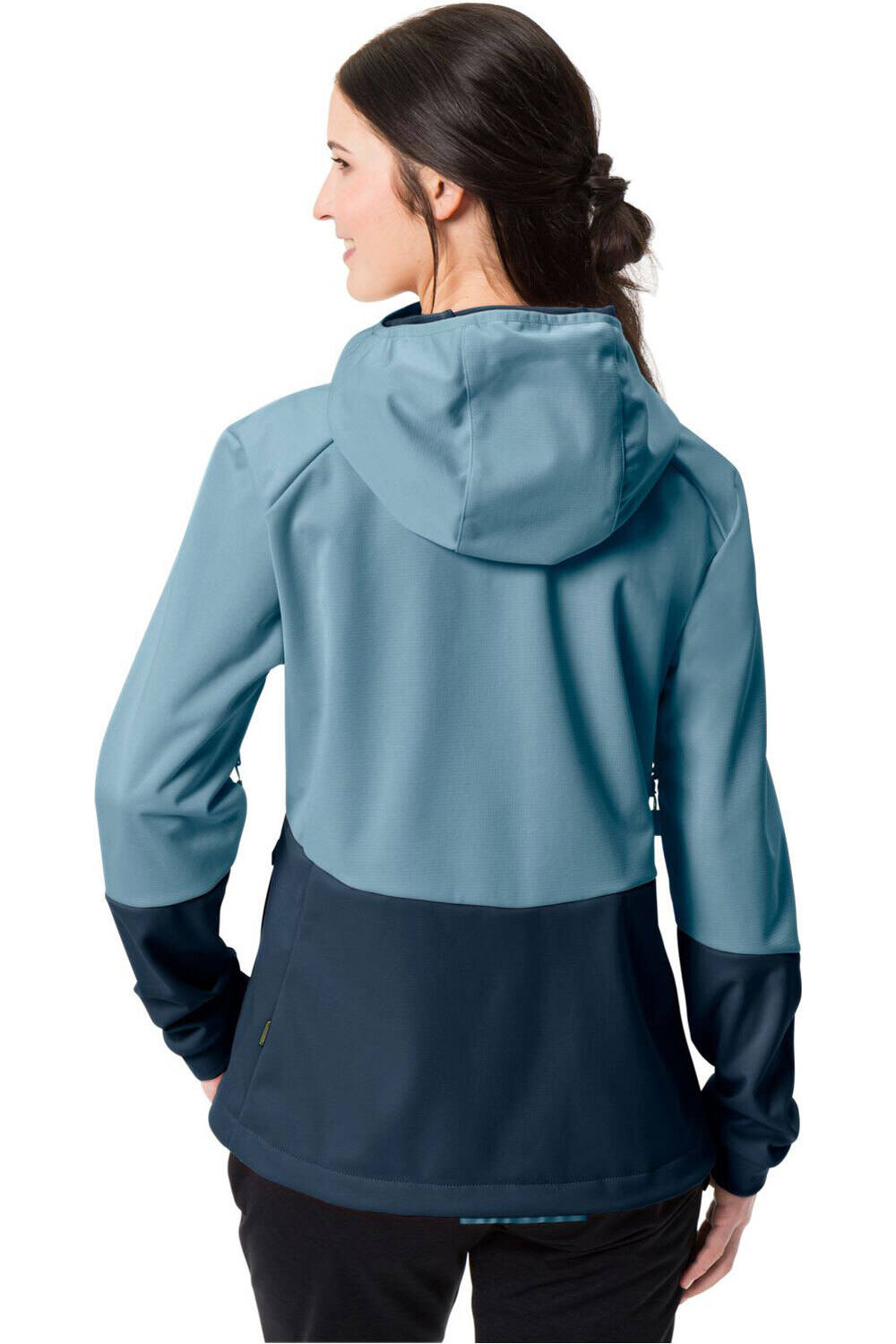 Vaude cortavientos ciclismo mujer Women's Tremalzo Softshell HZ Jacket vista trasera