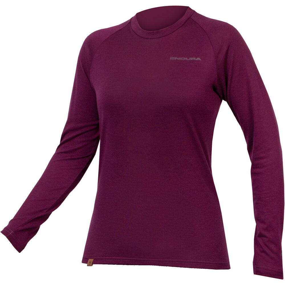 Endura camiseta térmica mujer Camiseta interior de mujer BaaBaa M/L vista frontal