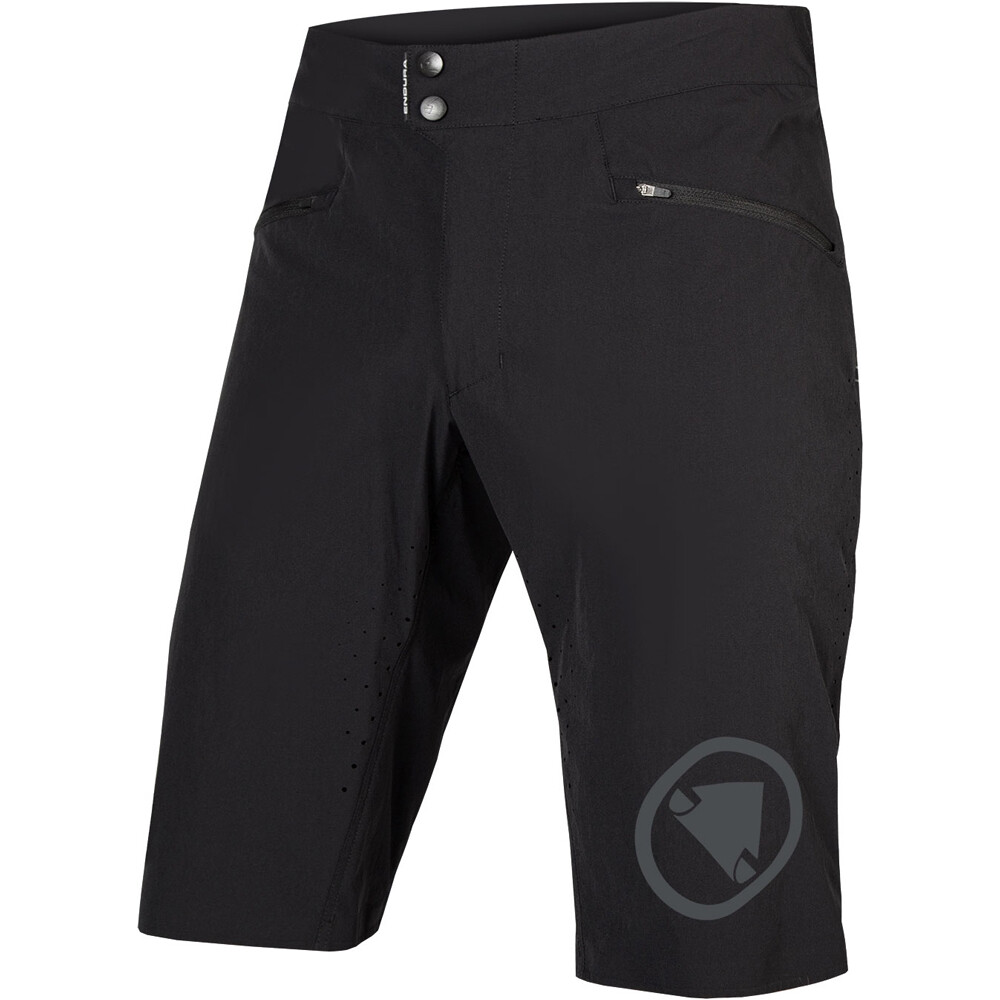 Singletrack lite pantalón corto ciclismo hombre Negro (XXL)