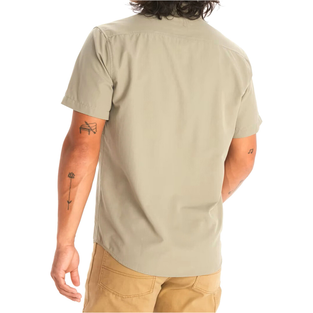 Marmot camisa montaña manga corta hombre Aerobora SS vista trasera