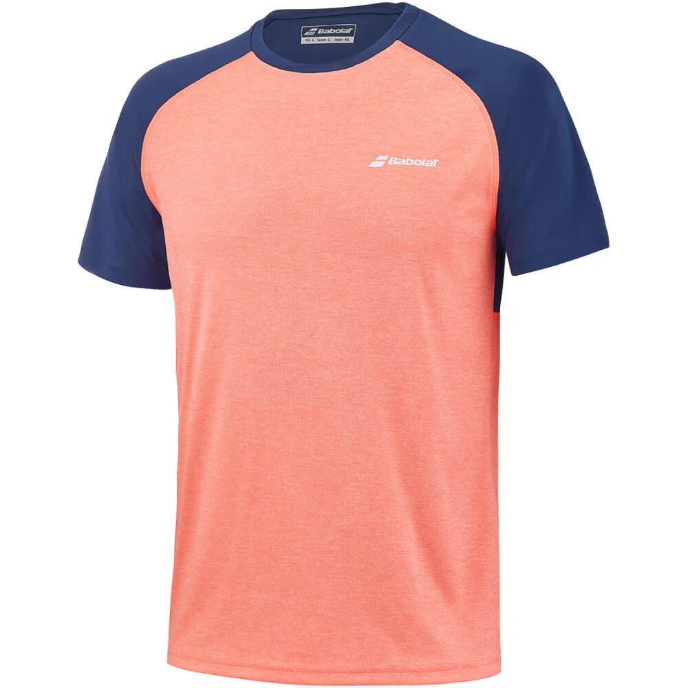 Babolat camiseta tenis manga corta hombre Play Crew Neck Tee vista detalle