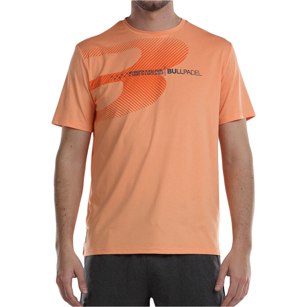 Bullpadel camiseta tenis manga corta hombre AIRES vista frontal