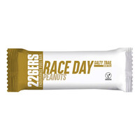 226ers barritas energéticas RACE DAY BAR SALTY TRAIL 40g PEANUTS vista frontal