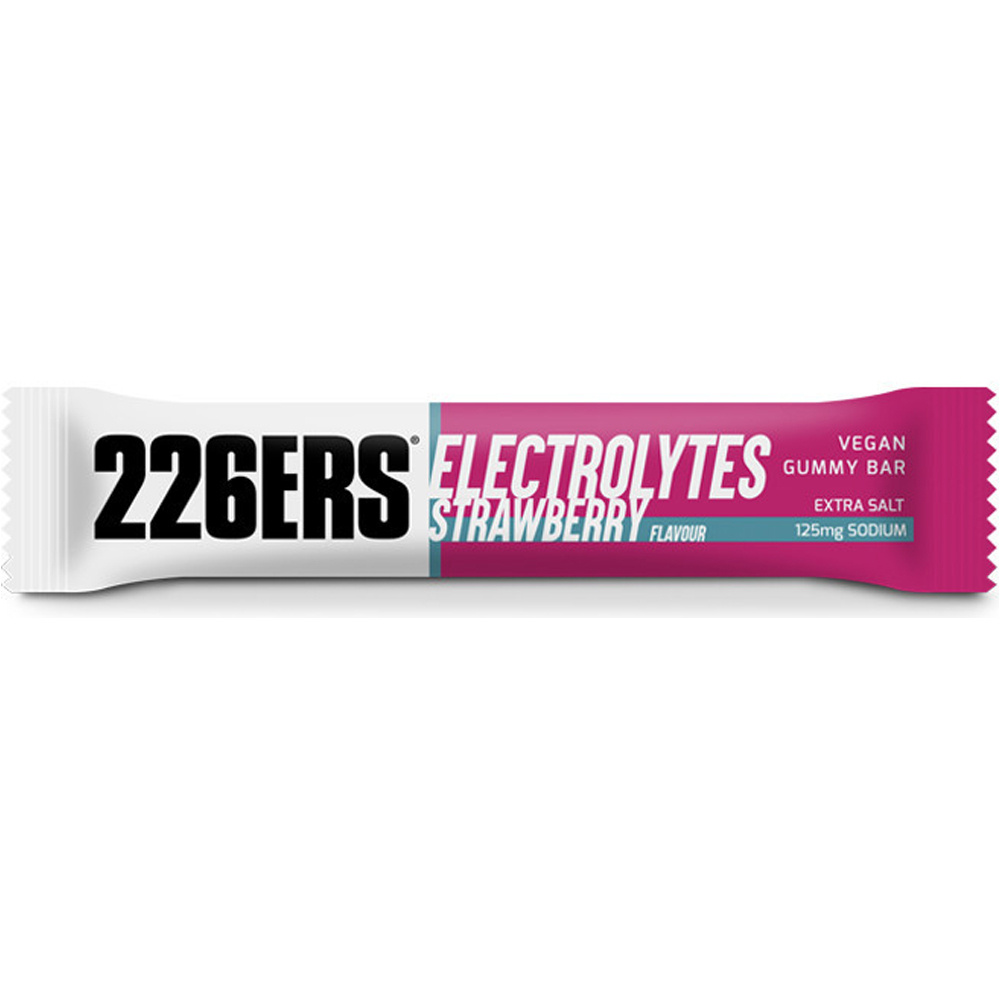 226ers Gelatinas VEGAN GUMMY BAR 30G PECTIN ELECTRO STRAW vista frontal