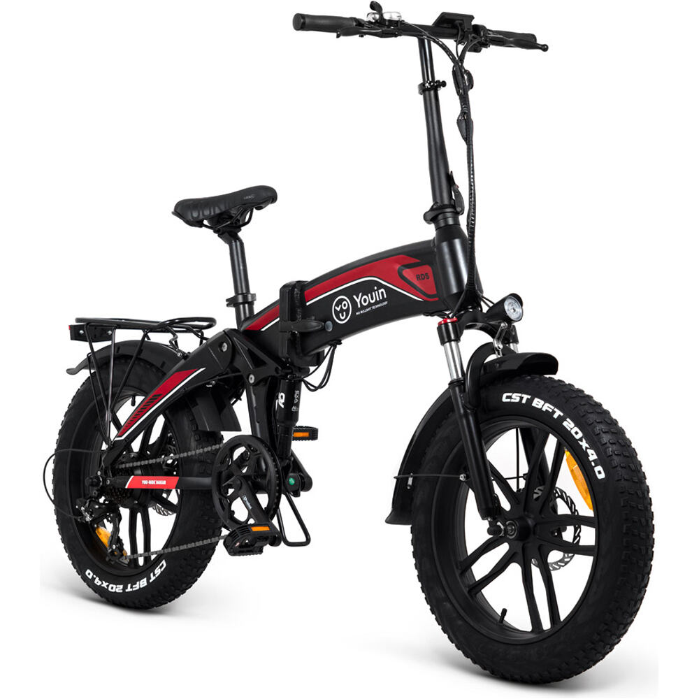 Youin bicicleta paseo eBIKE YOURIDE Dakar Fat20 250W 36V 10Ah vista frontal