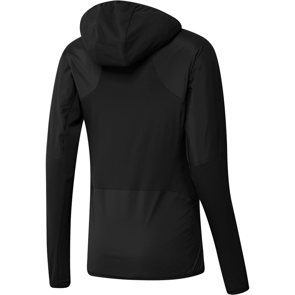 adidas camiseta montaña manga corta mujer Techrock Ultralight 1/2-Zip Fleece con capucha vista frontal