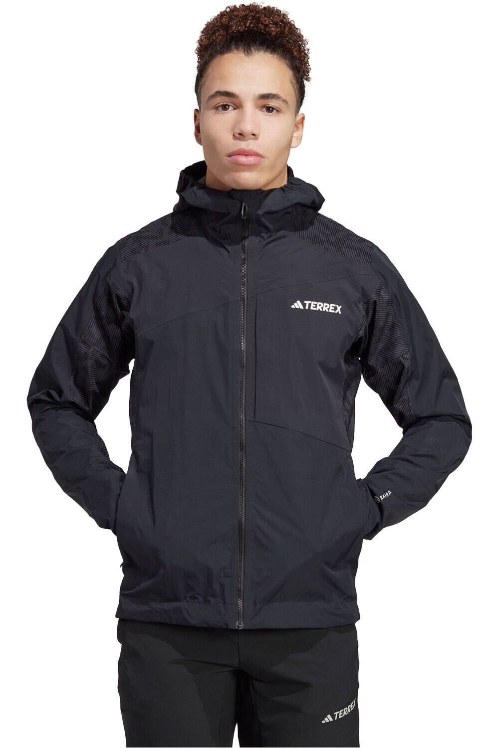 Terrex xperior hybrid rainrdy forro polar hombre Negro (M)