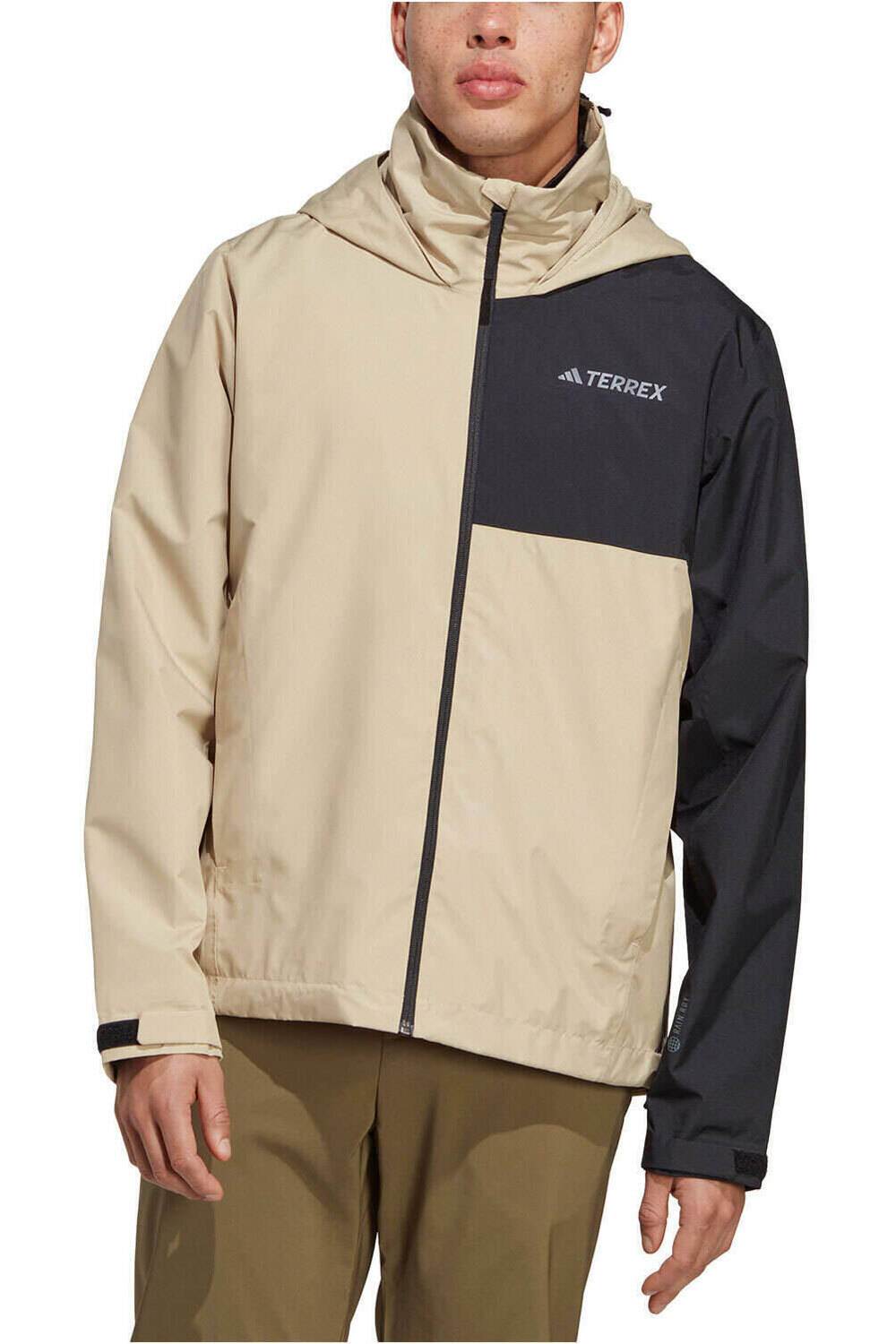 adidas chaqueta impermeable hombre Terrex Multi RAIN.RDY 2-Layer impermeable vista frontal