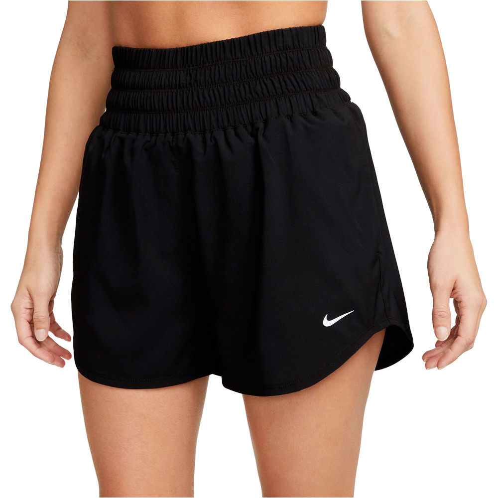 Nike pantalones y mallas cortas fitness mujer W NK ONE DF ULTR HR 3 BR SHRT vista frontal