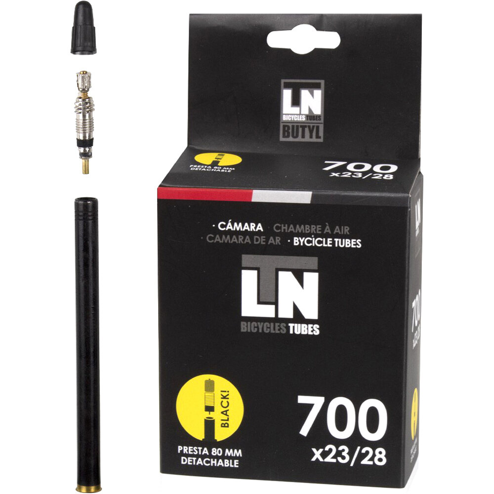 Eltin cmara 700x23/28c fv 80 mm val neg ltn cámara bicicleta carretera