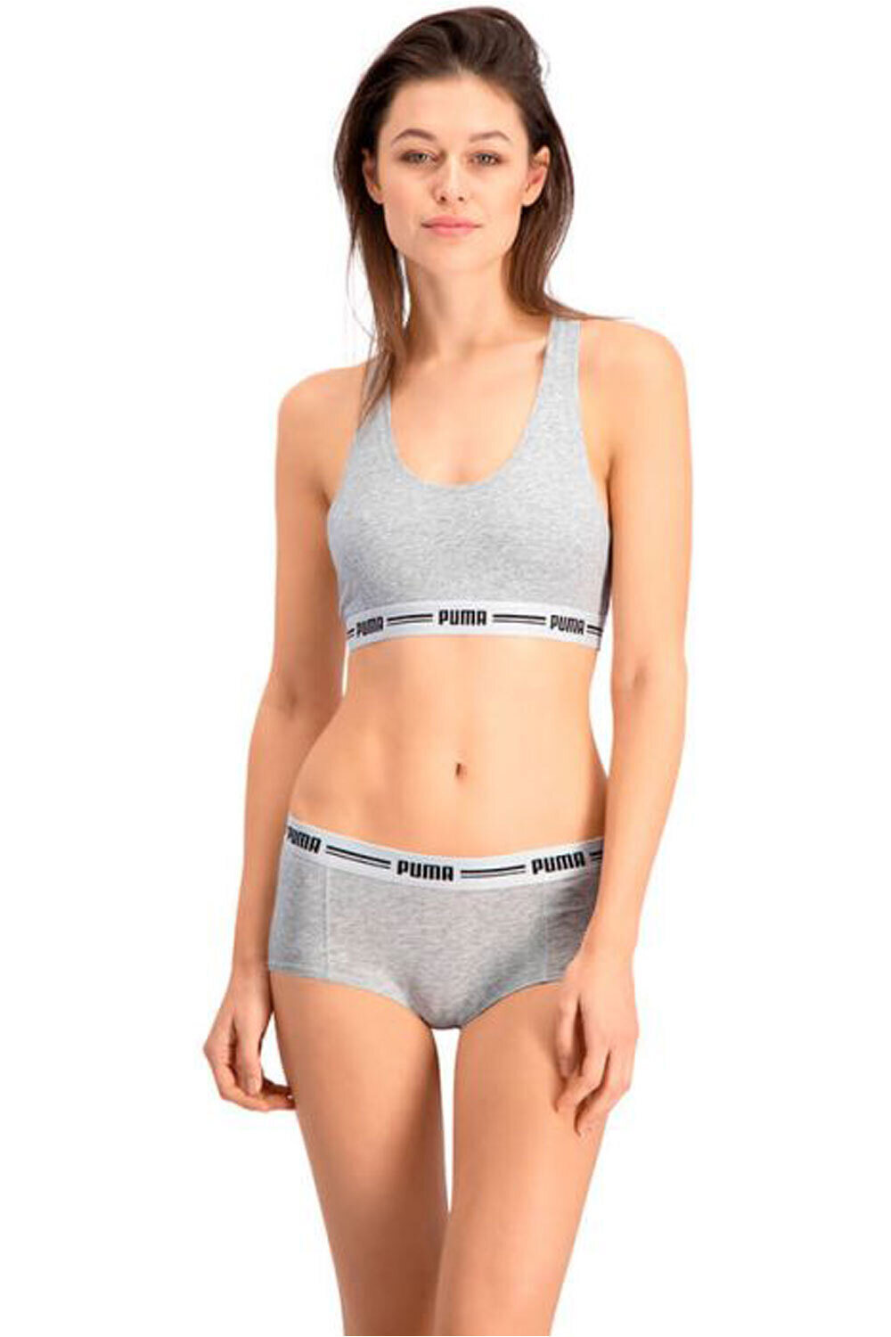 Racer back jersey mujer Gris (L)