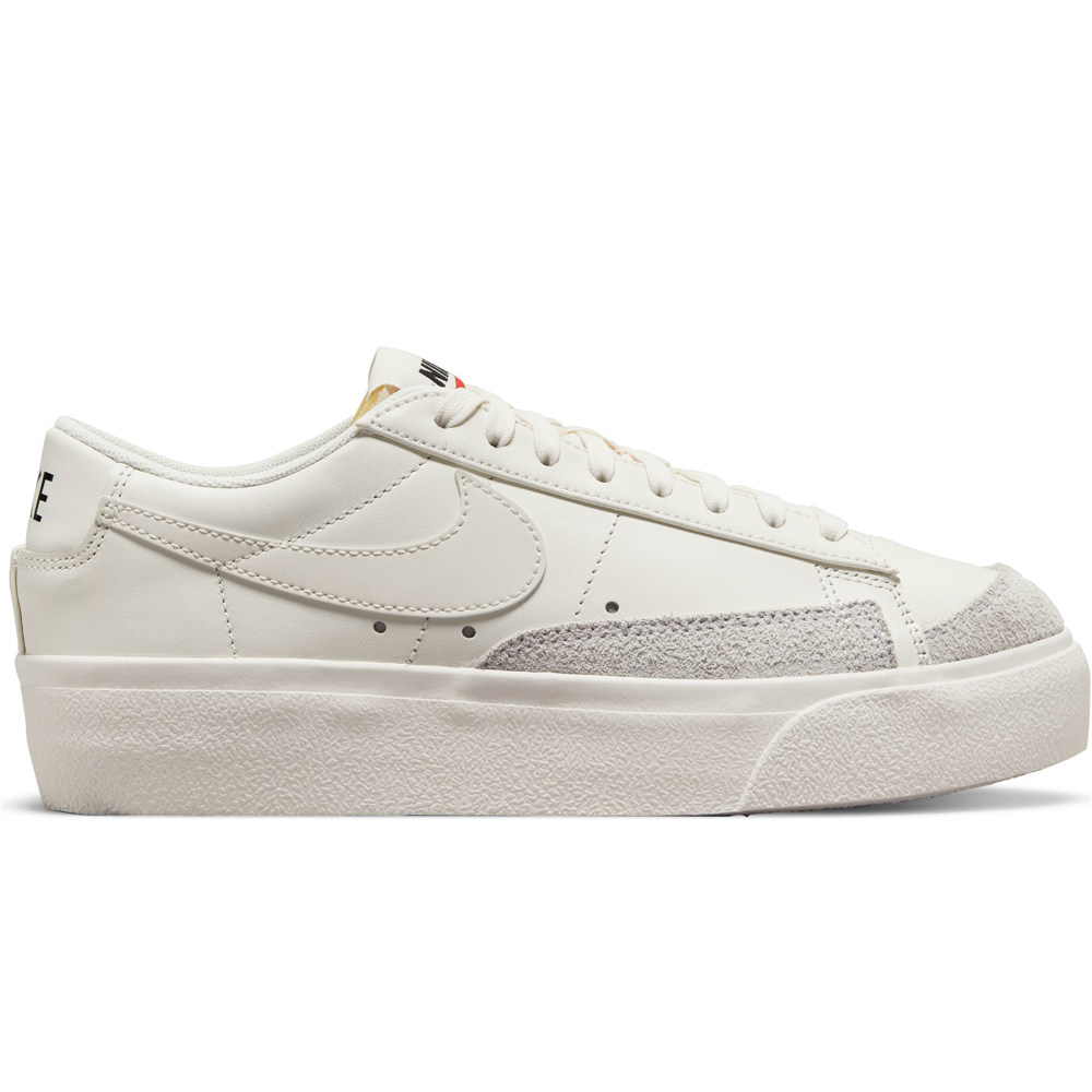 Nike zapatilla moda mujer W BLAZER LOW PLATFORM lateral exterior