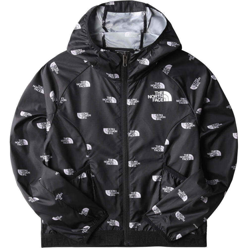 The North Face chaqueta impermeable niño G PRNT NVR STP WIND HDY vista frontal