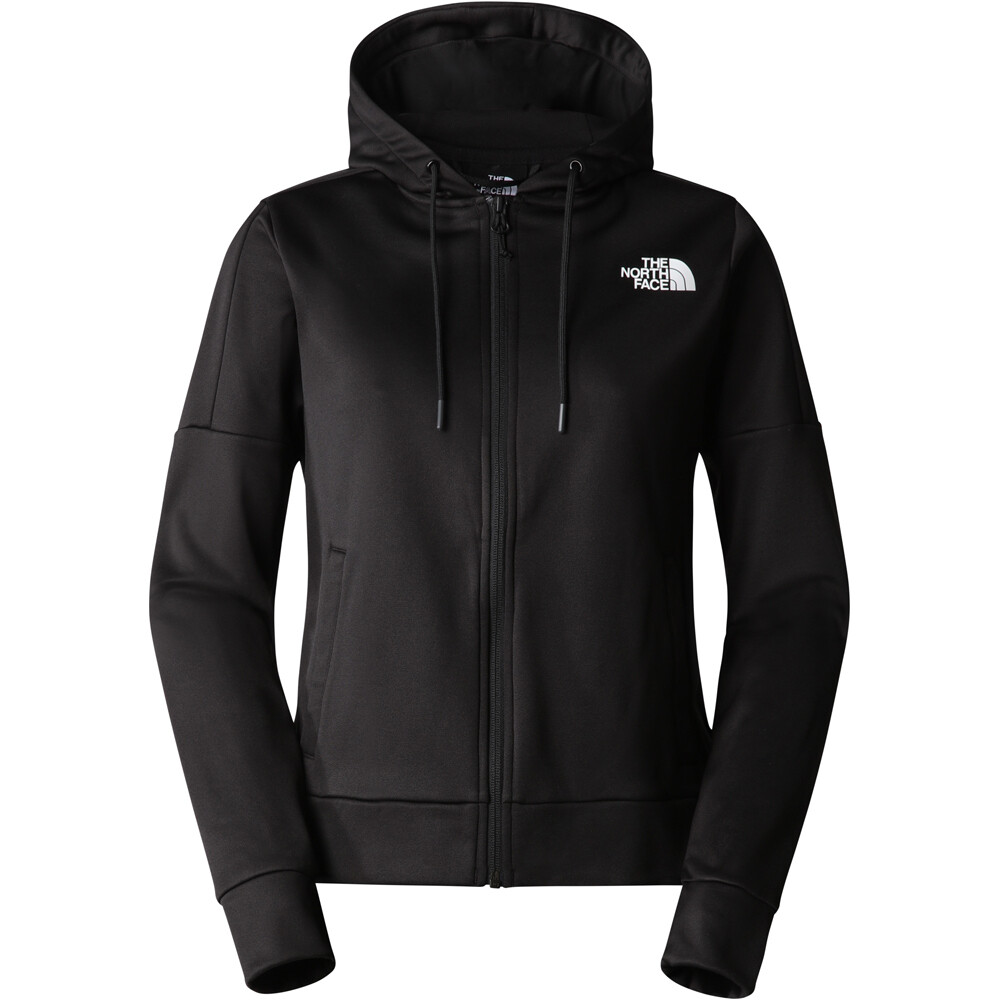 The North Face forro polar mujer W REAXION FLEECE FZ HD vista frontal