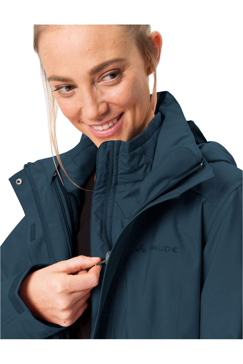 Vaude chaqueta impermeable insulada mujer Women's Idris 3in1 Parka III 03
