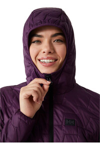 Helly Hansen chaqueta outdoor mujer W LIFALOFT HOODED INS JKT vista detalle