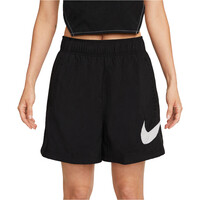 Nike bermuda mujer W NSW ESSNTL WVN HR SHORT HBR vista detalle