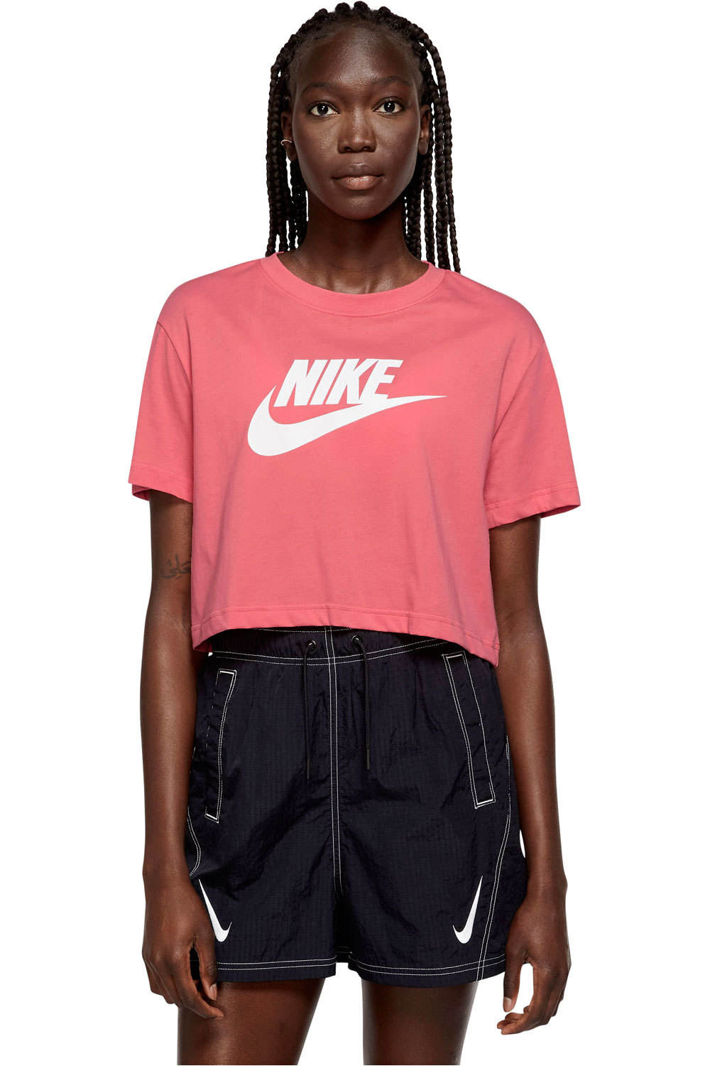 Nike camiseta manga corta mujer W NSW TEE ESSNTL CRP ICN FTR vista frontal