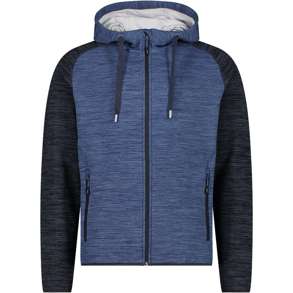Man jacket fix hood chaqueta outdoor hombre Azul (52)