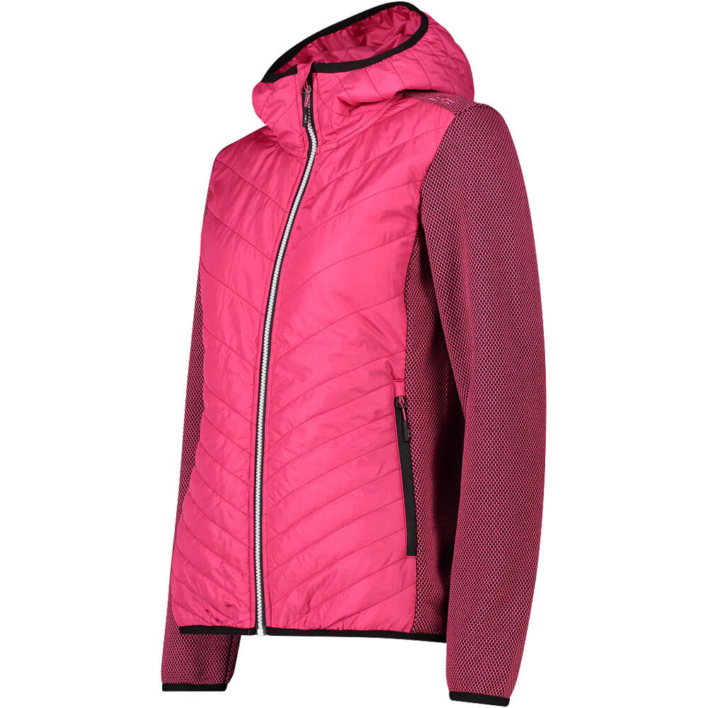 Cmp chaqueta outdoor mujer WOMAN JACKET HYBRID FIX HOOD vista detalle