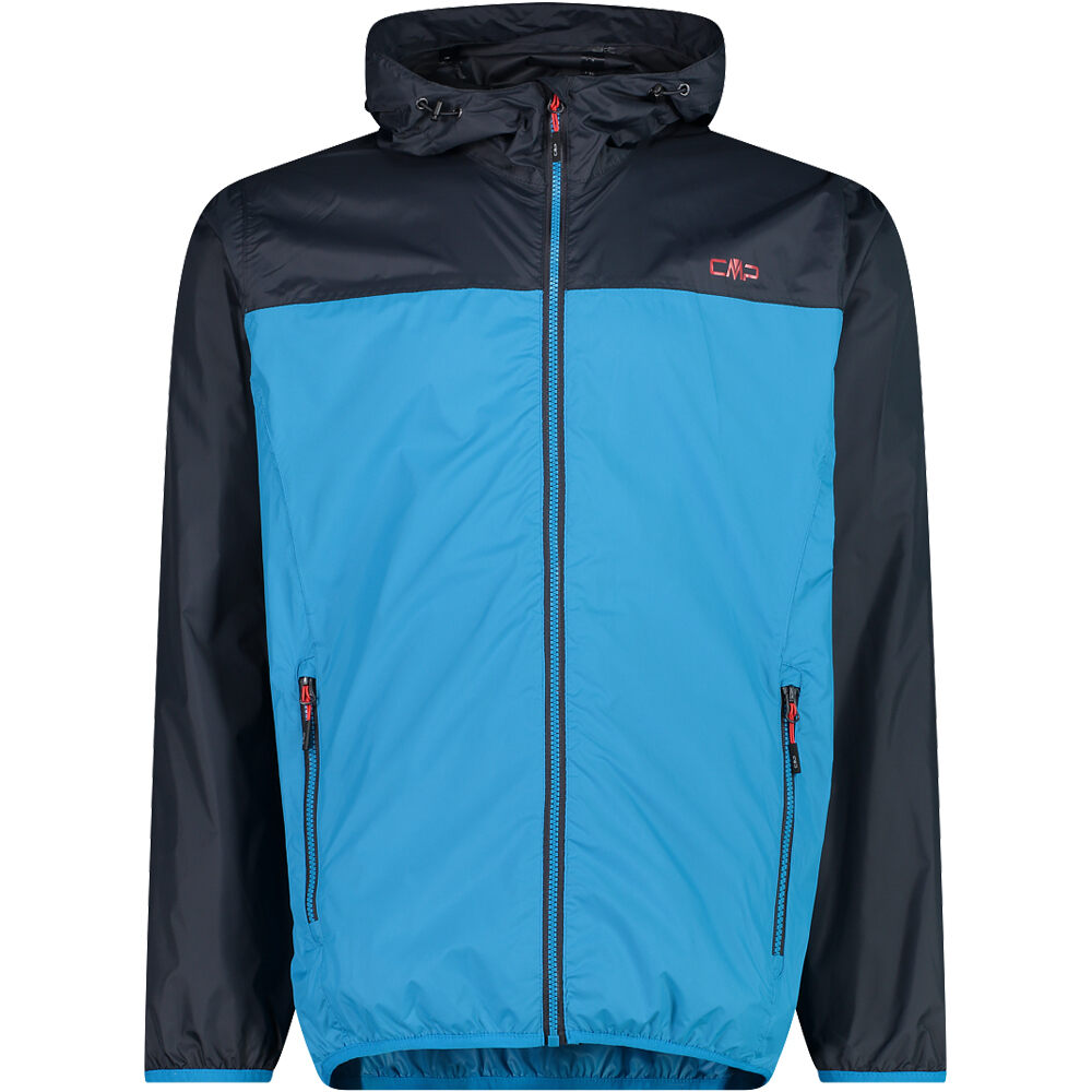 Man jacket rain fix hood chubasquero hombre Azul (54)