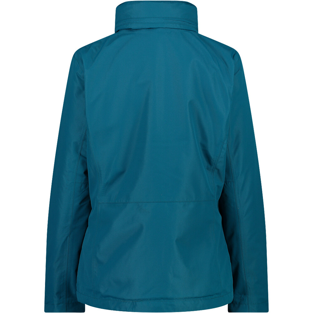 Cmp chaqueta impermeable insulada mujer WOMAN JACKET ZIP HOOD DETACHBLE INN.JACKET vista trasera