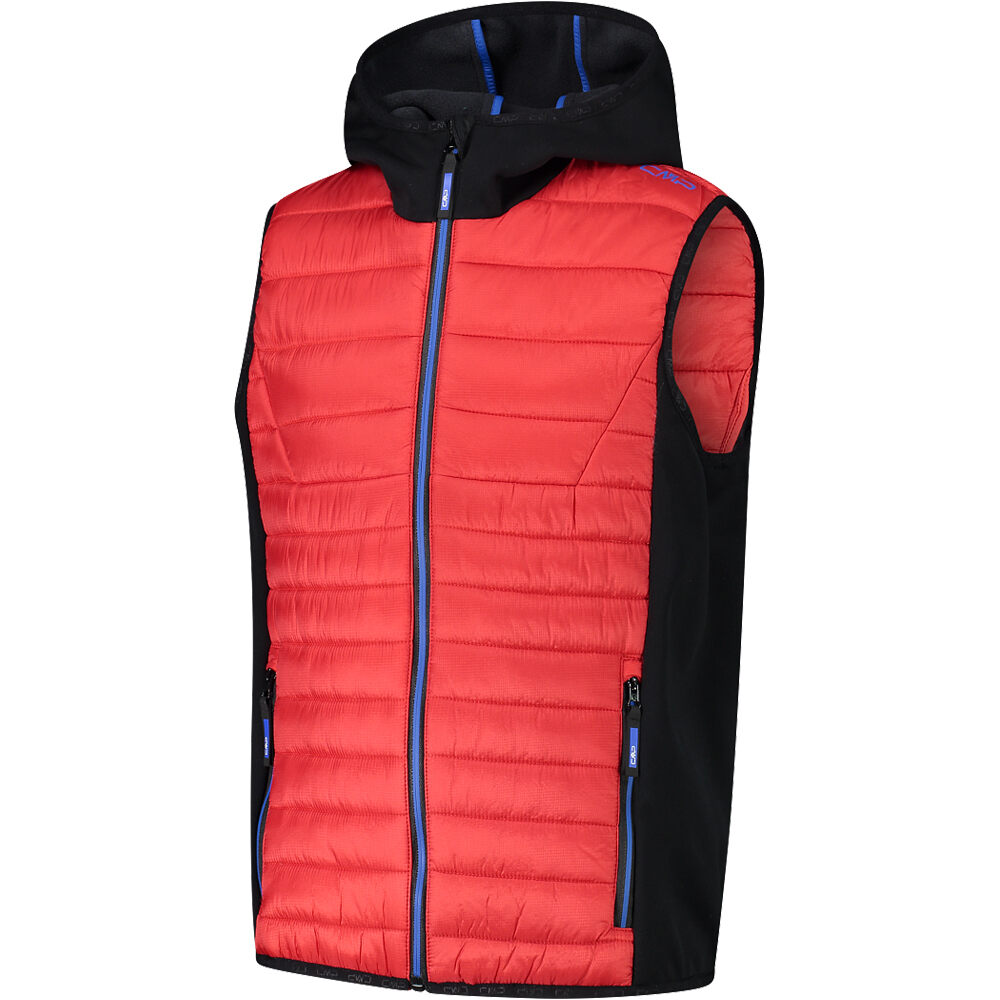 Cmp chaleco outdoor niño KID HYBRID VEST FIX HOOD vista detalle