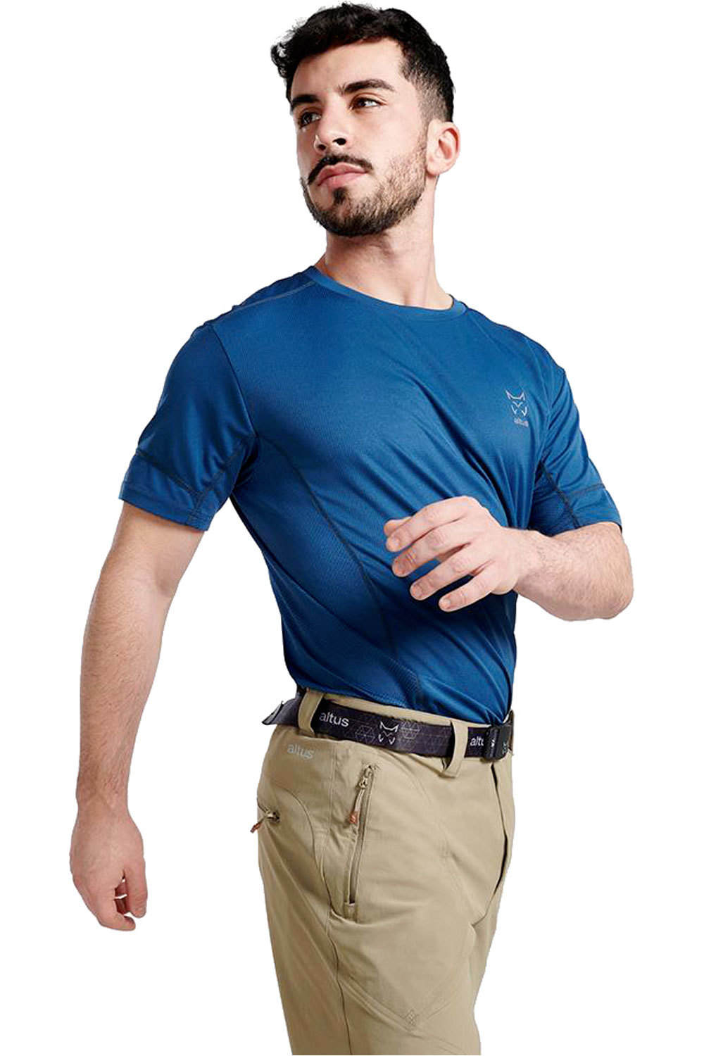 Eire camiseta montaña manga corta hombre Azul (L)