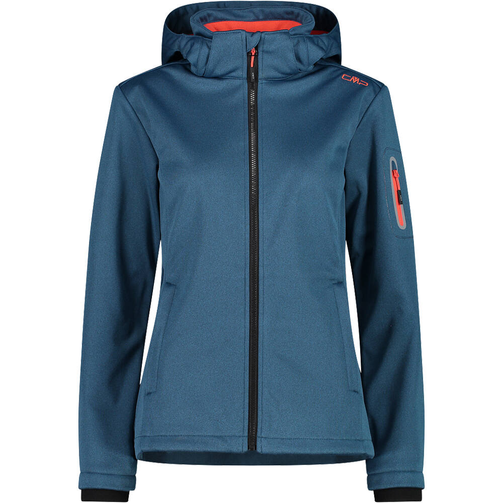 Cmp woman jacket zip hood chaqueta impermeable insulada mujer