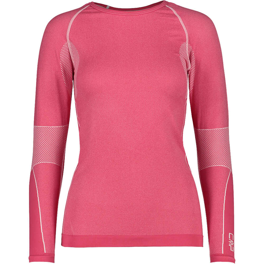 Cmp woman seamless sweat camiseta térmica manga larga mujer