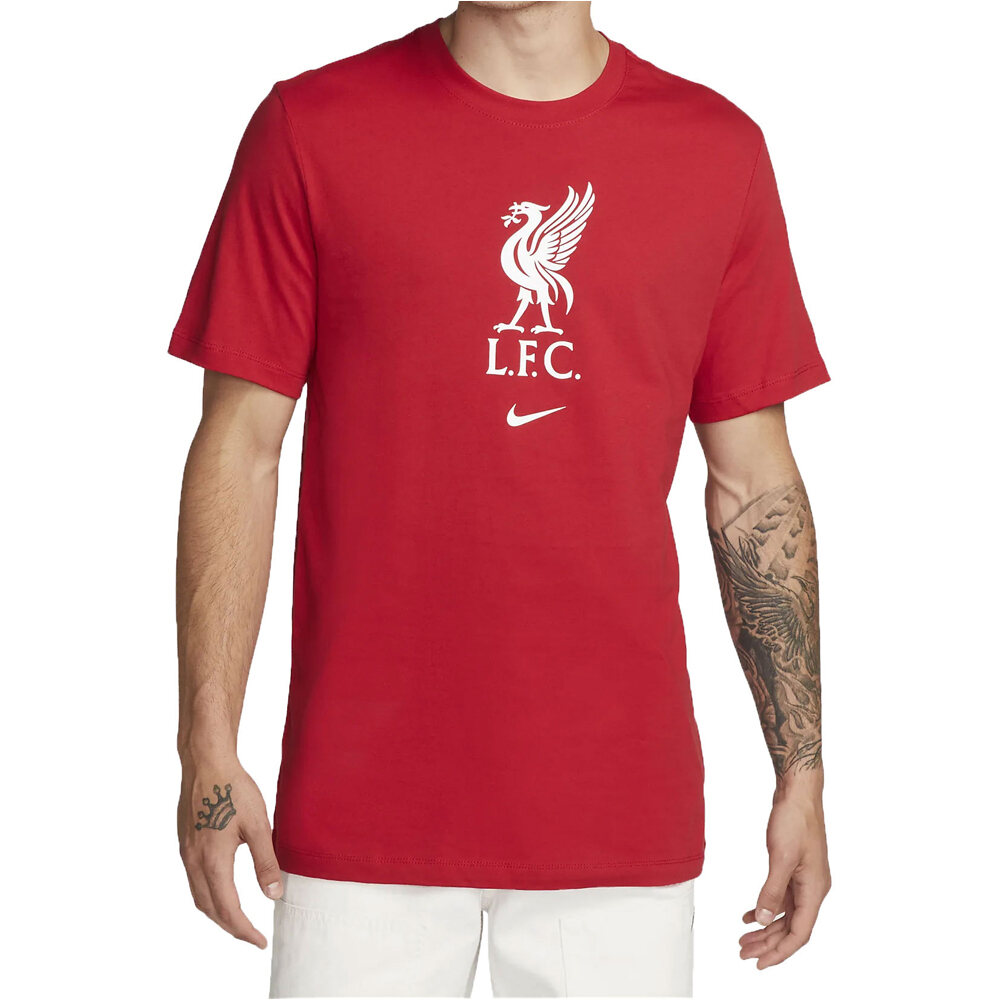 Nike camiseta de fútbol oficiales LIVERPOOL 24 M NK CREST SS TEE NE vista frontal