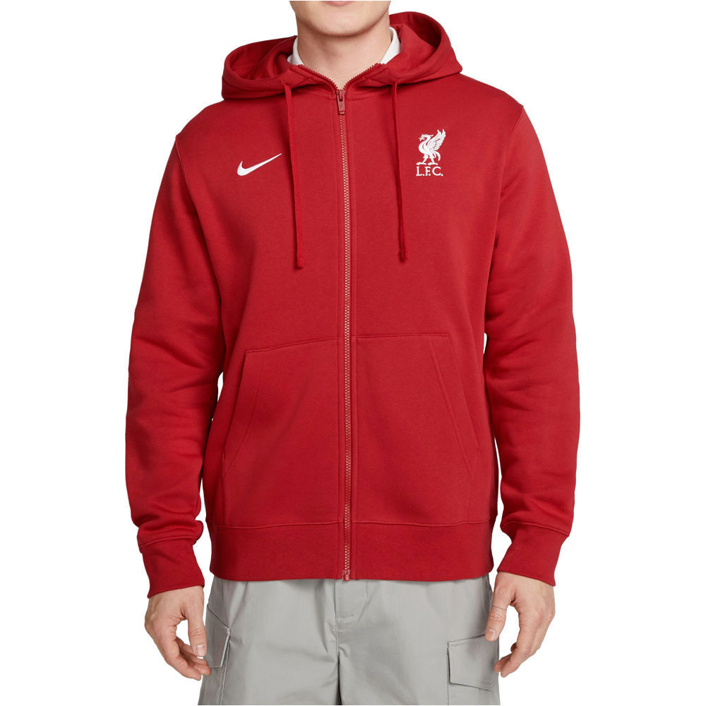 Nike sudadera entrenamiento fútbol LIVERPOOL 24 M NSW CLUB HOODIE FZ BB RO 07