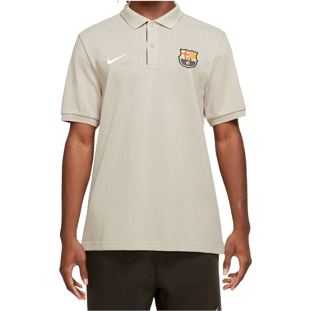 Nike camiseta de fútbol oficiales BARCELONA 24 M NSW POLO PQ CRE GRMN 03