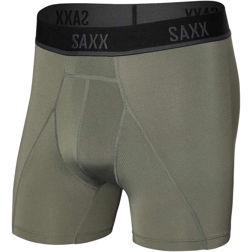 Saxx calzoncillo térmico KINETIC LIGHT-COMPRESSION MESH BOXER BRIEF vista frontal