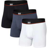 Saxx calzoncillo térmico NONSTOP STRETCH COTTON BOXER BRIEF FLY 3PK vista frontal