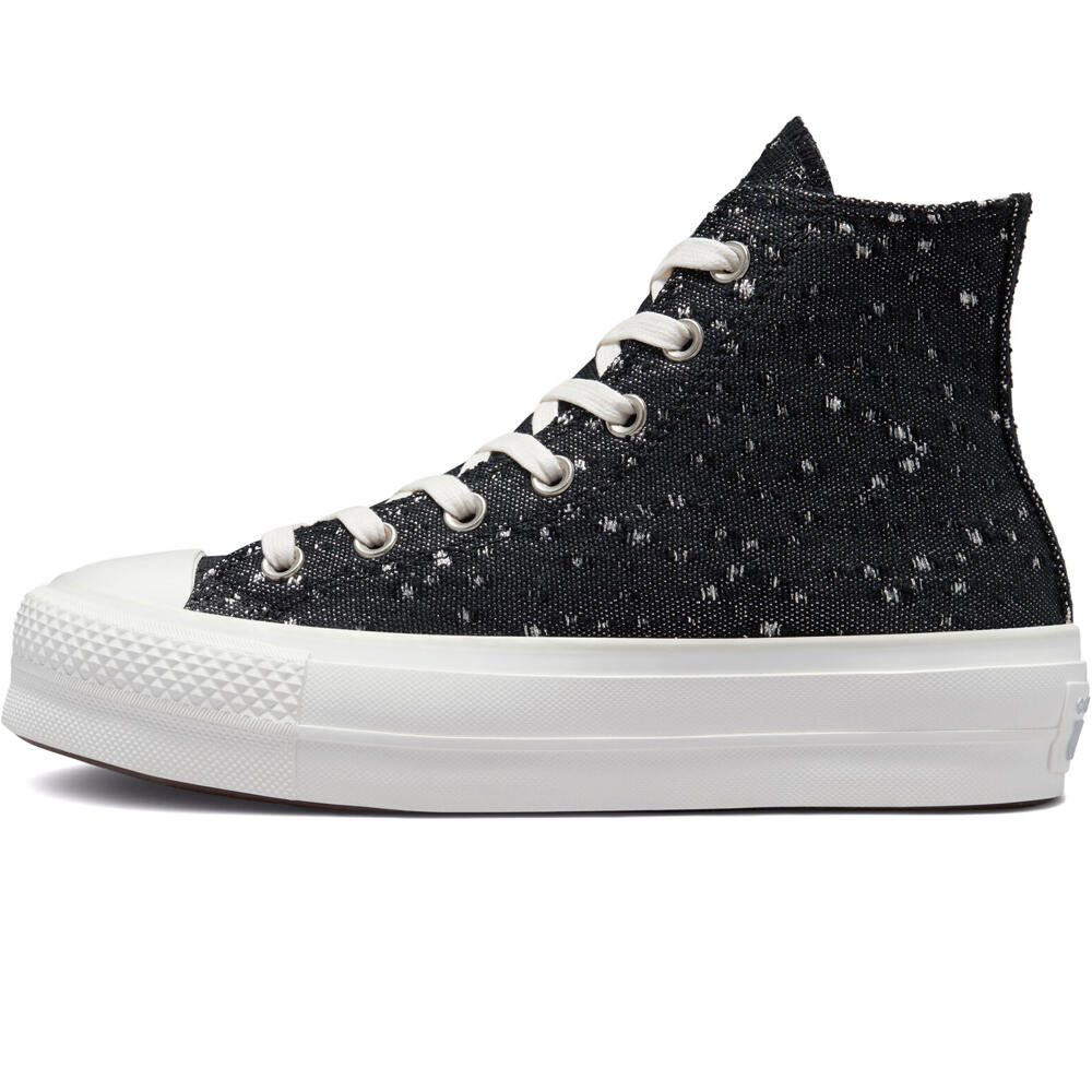 Converse zapatilla moda mujer CHUCK TAYLOR ALL STAR LIFT PLATFORM TEXTURED SHINE puntera