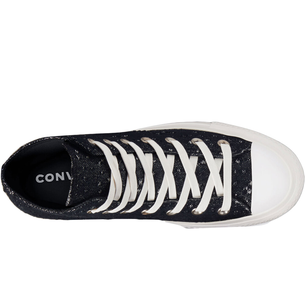 Converse zapatilla moda mujer CHUCK TAYLOR ALL STAR LIFT PLATFORM TEXTURED SHINE 05