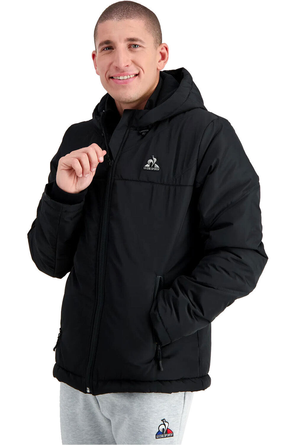 Le Coq Sportif chaquetas hombre TECH Doudoune N1 M vista frontal