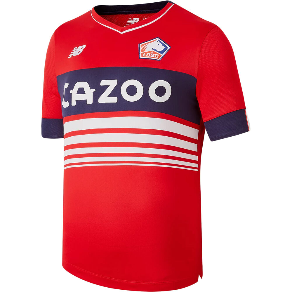 New Balance camiseta de fútbol oficiales niño Lille OSC 23 Home Junior Short Sleeve Jersey vista frontal